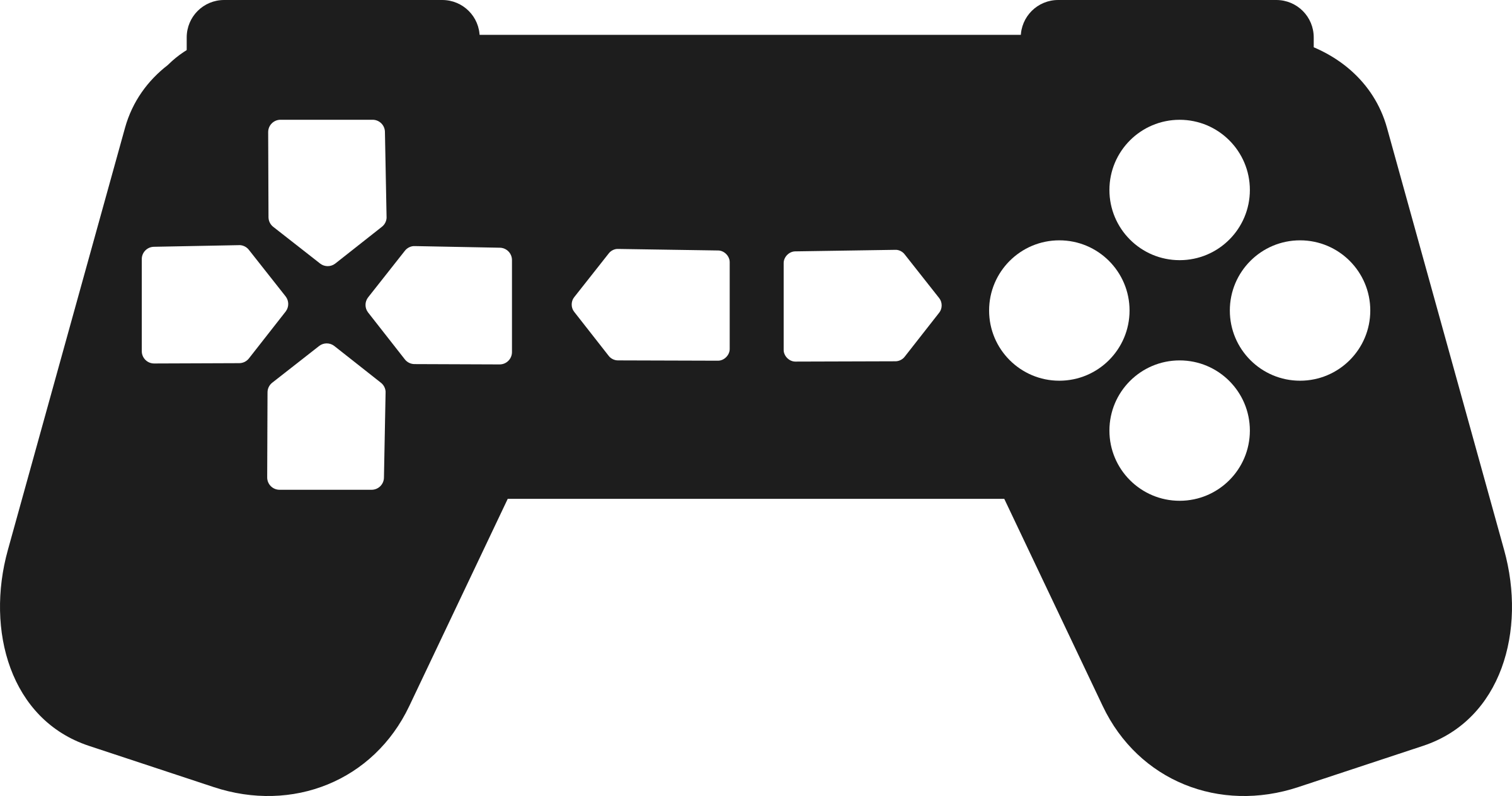 Game Controller Clip Art - Game Controller Png (2400x1264)