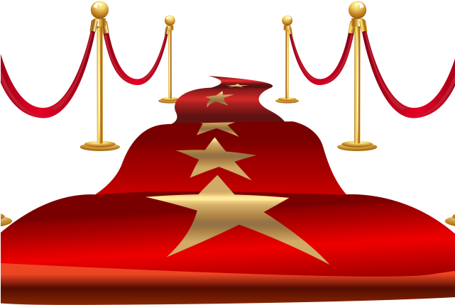 Red Carpet Clipart Gala - Hollywood Theme Png (640x480)
