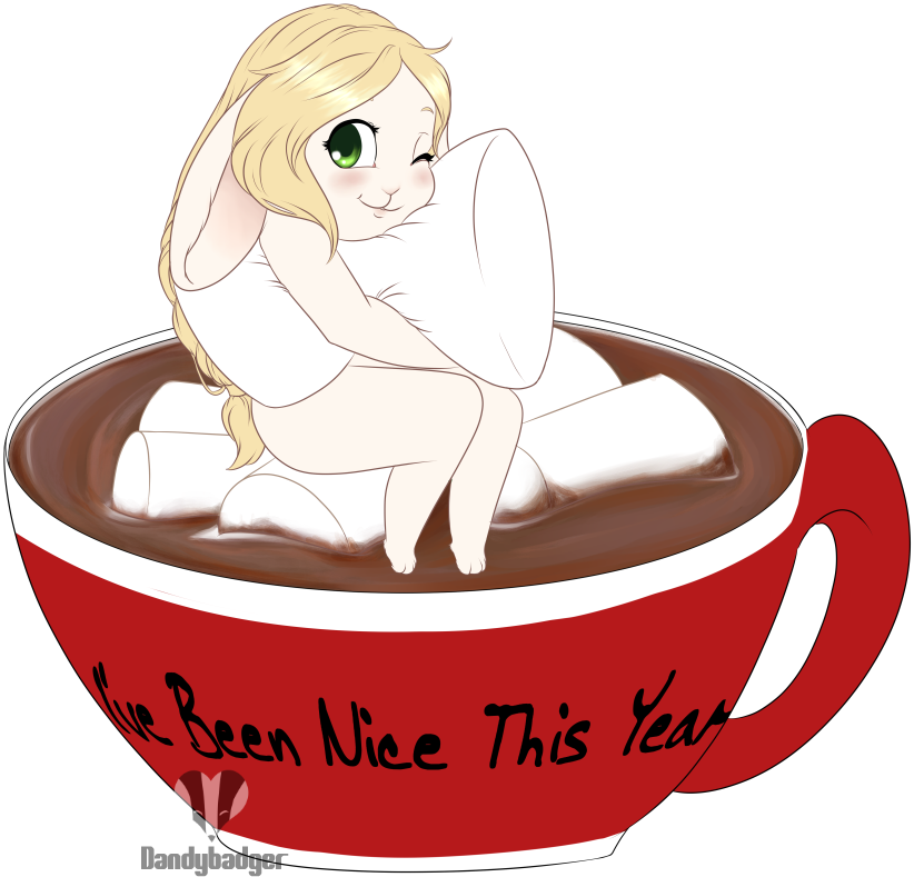 Hot Cocoa Ych - Cartoon (1000x1000)