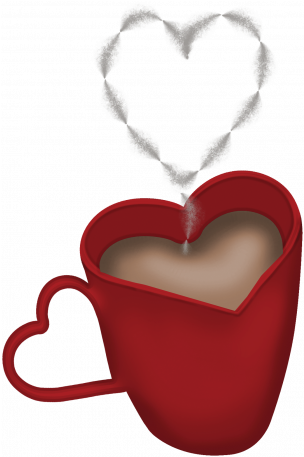 Hot Chocolate Clipart Valentine - Heart (456x456)