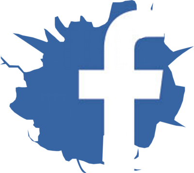 Visit Us On Social Media - Hoja Rota Png (400x356)