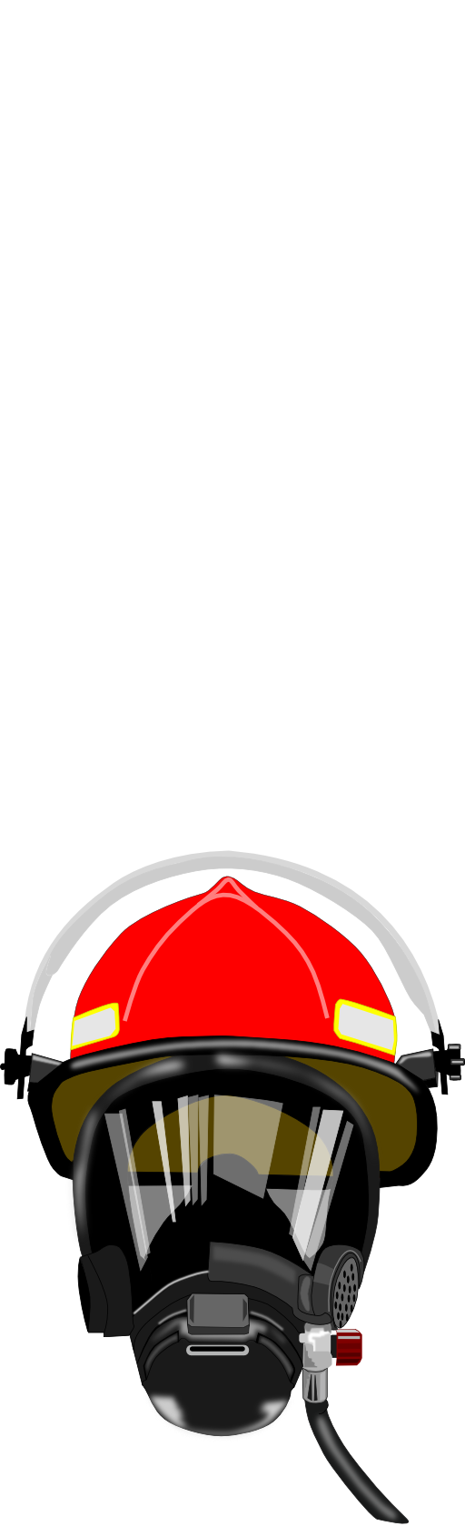 Fire Helmet Mask Clipart - Firefighter Mask Clipart (512x1680)