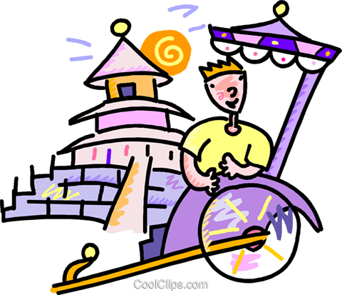 Rickshaw Driver Royalty Free Vector Clip Art Illustration - Rickshaw Driver Royalty Free Vector Clip Art Illustration (480x413)