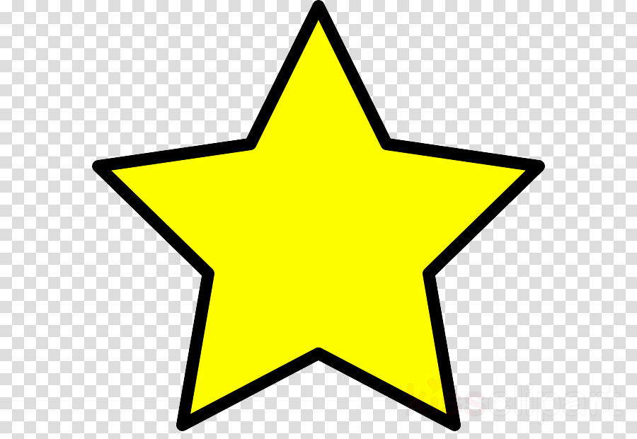 Yellow Star Clip Art Free Clipart Clip Art Christmas - Black Star Transparent Background (900x620)