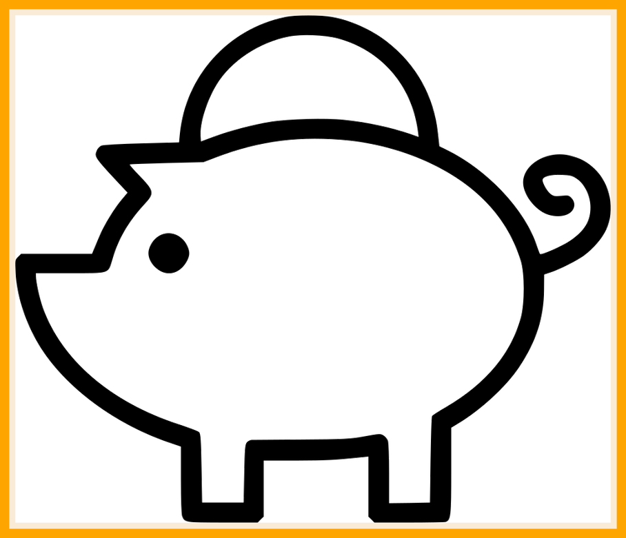 Best Piggy Bank Coin Svg Png Icon Image For Outline - Best Piggy Bank Coin Svg Png Icon Image For Outline (908x781)