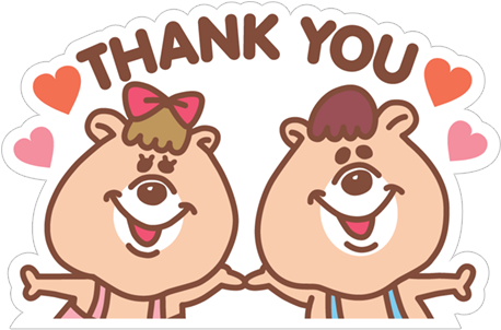Thank You Thanks - Wc くま たん (490x317)