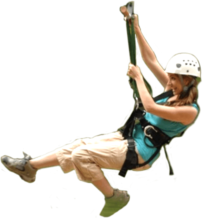 Coral Crater Adventure Park Oahu Zipline Atv Climbing - Zip Line Ride Png (406x436)