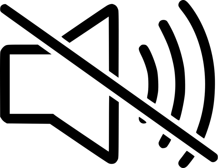 Mute Speaker With Transparent Symbol Clipart Computer - Muted Speaker (899x695)