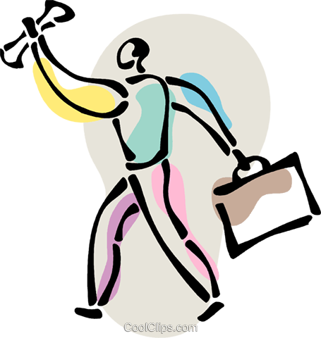 Man With Briefcase And Diploma Royalty Free Vector - Man With Briefcase And Diploma Royalty Free Vector (455x480)