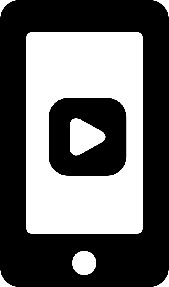Play Button On Phone Svg Png Icon Ⓒ - Play Button On Phone Svg Png Icon Ⓒ (578x980)