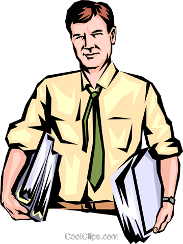 Man With Armloads Of Work Royalty Free Vector Clip - Realistic Man Clipart (359x480)