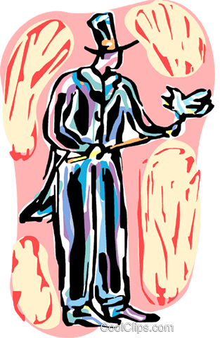 Magician With Dove Royalty Free Vector Clip Art Illustration - Illustration (313x480)