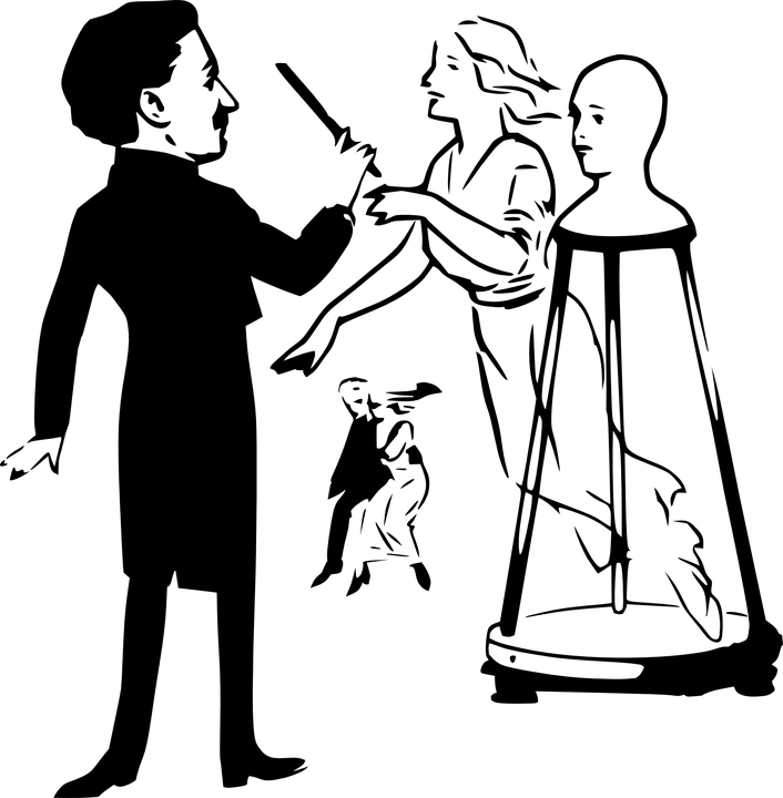 Free Vector Graphic Magician Magic Wand Show People - Jadugar Clip Art (706x720)