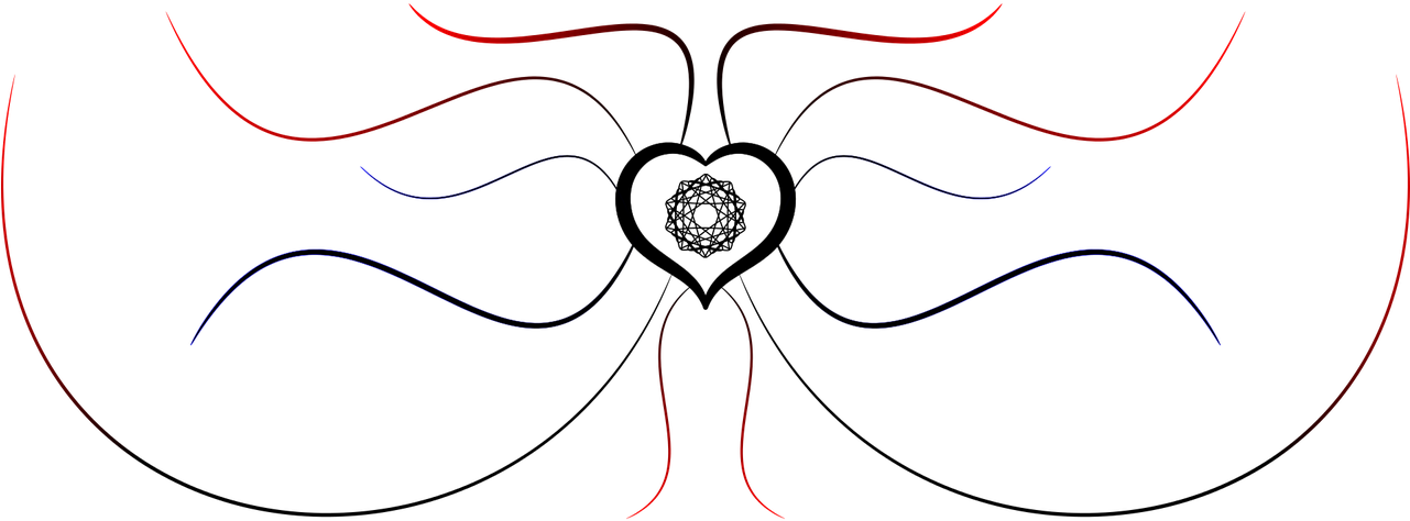 Heart,love,tribal Vector Graphics,free - Desenhos De Amor Para Desenhar (1280x640)