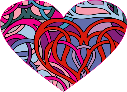 Heart Art Abstract - Heart (499x360)