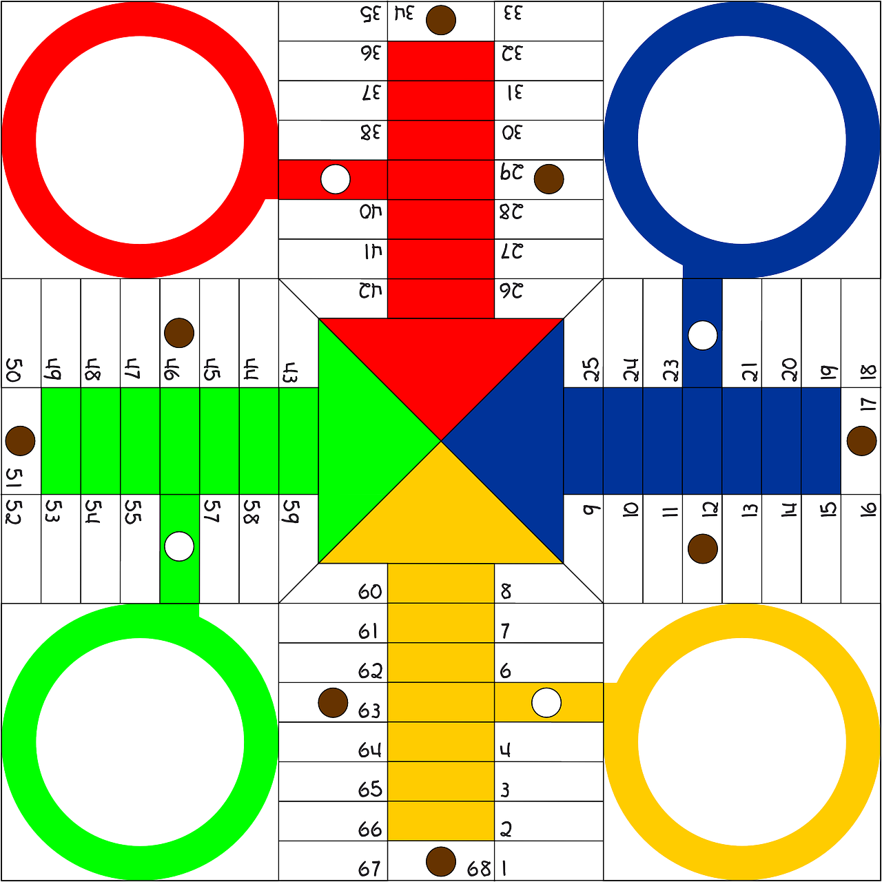Jeu De Societe A Imprimer Clipart Ludo Board Game Clip - Somali Board Game (1280x1280)