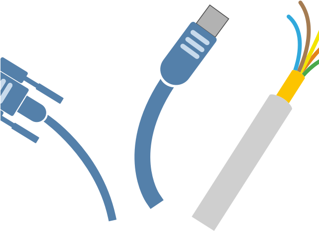 Wire Clipart Computer Wire - Electrical Wire Wire Clipart (640x480)