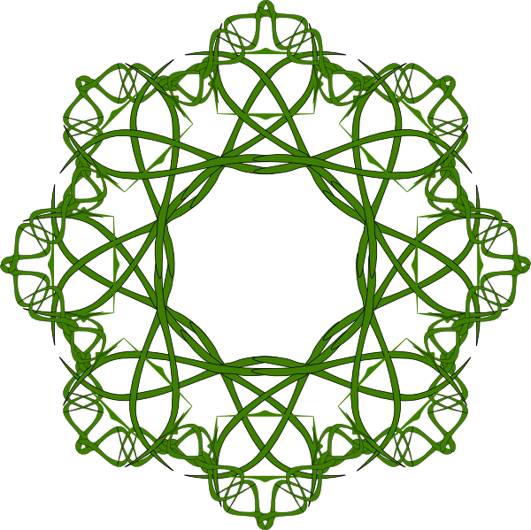 Mika Clip Art - Islamic Art Black And White (600x599)