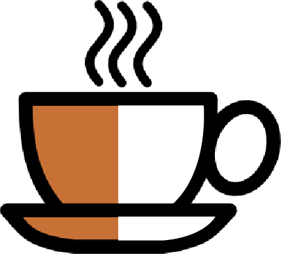 Leave - Coffee Cup Black And White Clipart (404x365)