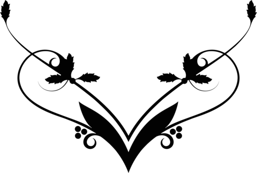 Black And White Computer Network Computer Icons Visual - Black Flourish Png (506x340)