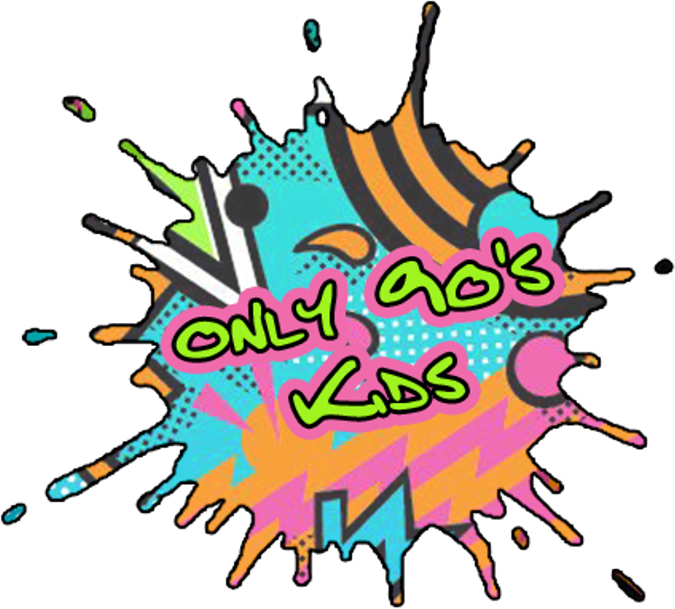 Only 90s Kids - 90s Kid Logo (1522x1400)