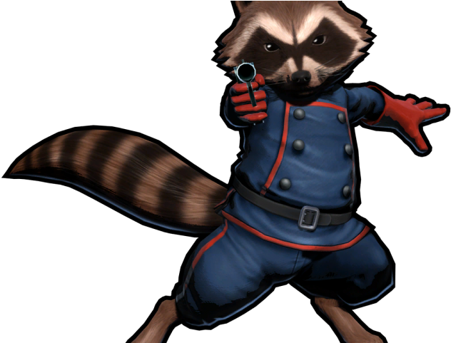 Rocket Raccoon Clipart Tribal - Rocket Raccoon Marvel Vs Capcom (640x480)