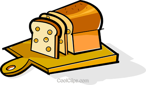 Bread On A Cutting Board Royalty Free Vector Clip Art - Bread On A Cutting Board Royalty Free Vector Clip Art (480x281)