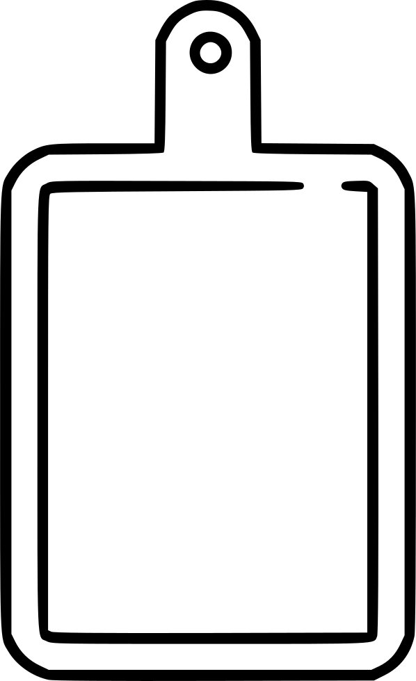Chopping Board Comments - Chopping Board Clipart Png (598x980)