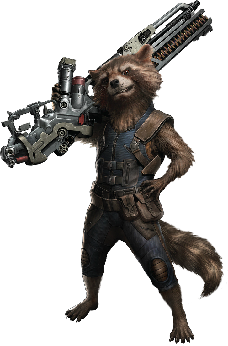 Rocket Raccoon Transparent Transparent Background - Avengers Infinity War Rocket Raccoon (727x1100)