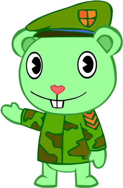[request] Flippy The Bear By Sarey-raccoon - Happy Tree Friends Flippy (533x644)