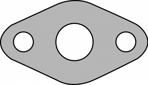 2 Bolt Toyota V8 100 Ser O2 Sensor, 16mm Id, 44mm Bolt - 2 Bolt Toyota V8 100 Ser O2 Sensor, 16mm Id, 44mm Bolt (480x275)