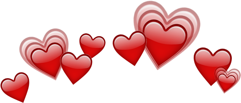 Photobooth Sticker - Heart Crown Emoji Png (1024x1024)