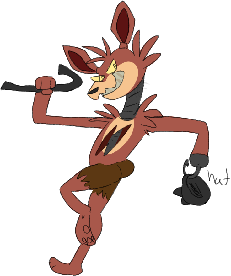 Butt Clipart Balloon - Foxy's Butt (765x962)