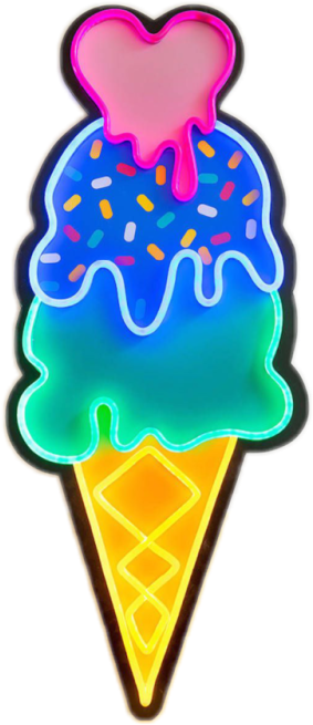 Transparent Confetti - Bonitas De Neon (500x659)