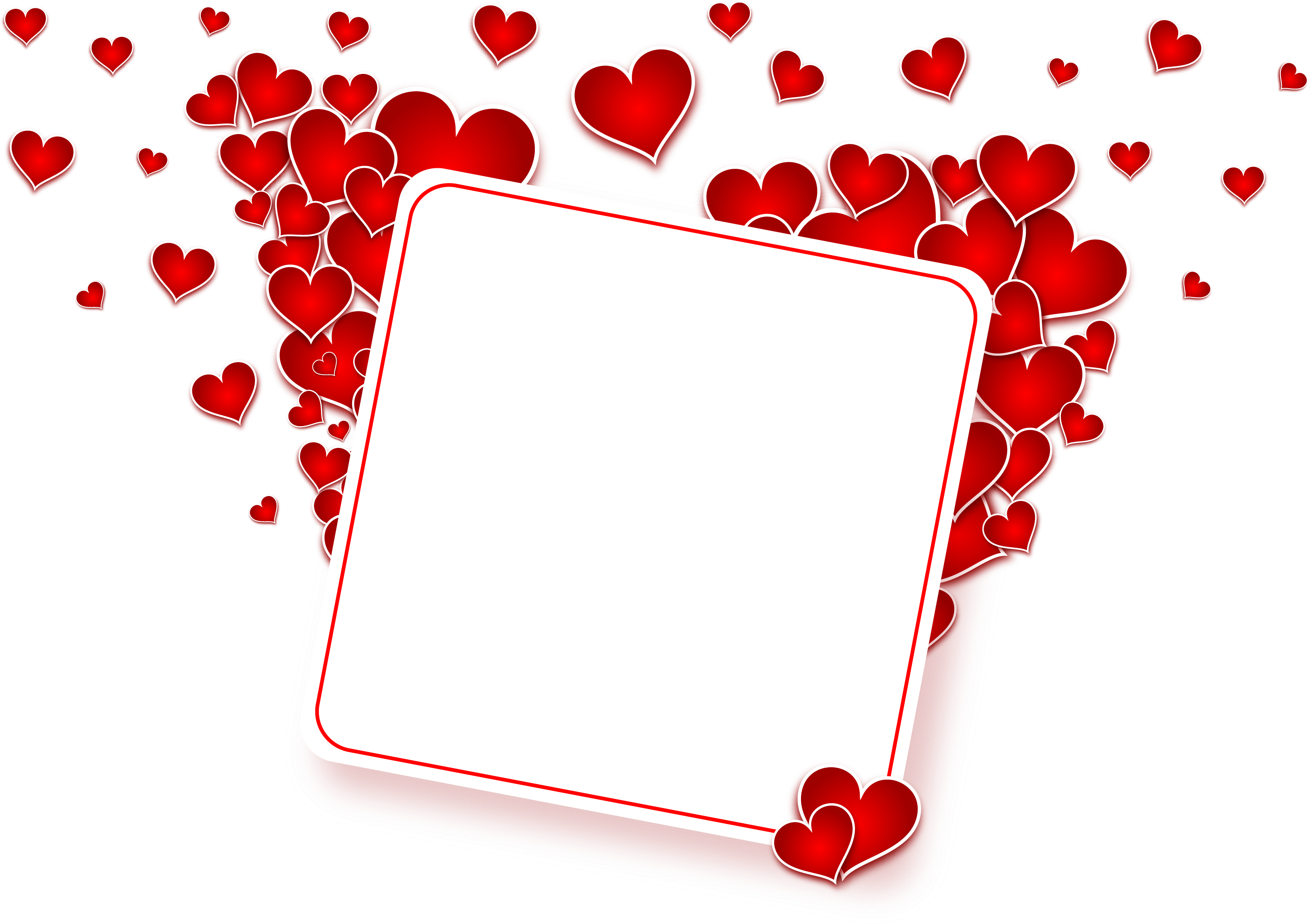 Love Heart Frame Png Image - Plantillas Power Point De Amor (3125x2220)