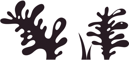 Sea Plants Silhouette Png (500x250)