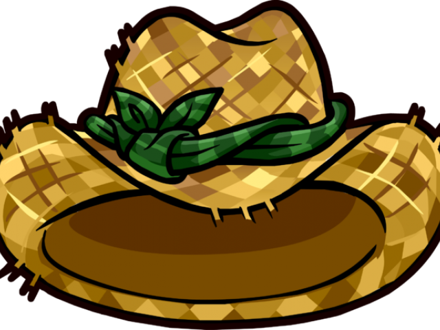 Straw Hat Clipart Adventure Hat - Farmers Hat Clipart Png (640x480)