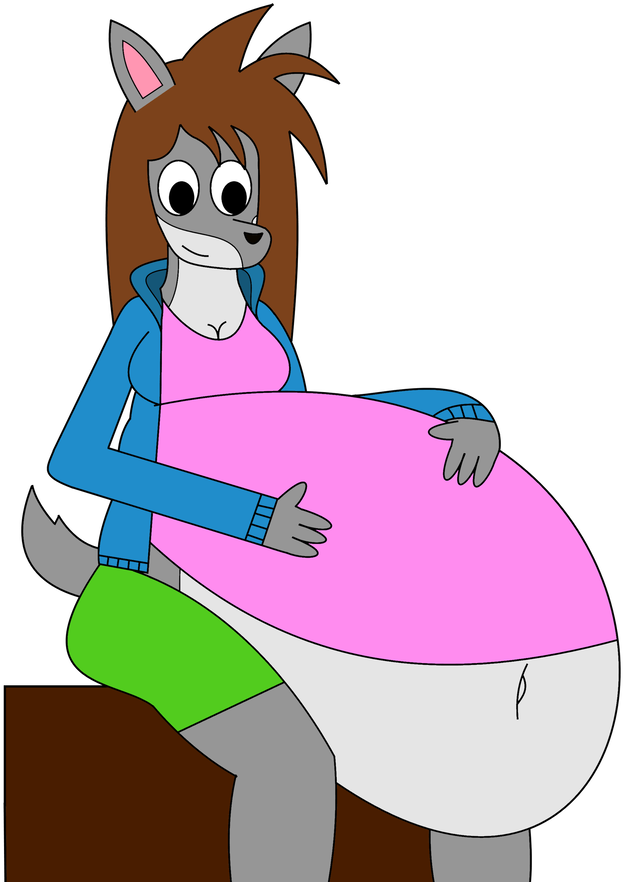 Abby Sitting Down By Pumkinpie44 - Cartoon (894x894)