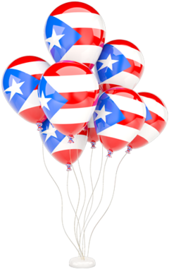 Illustration Of Flag Of Puerto Rico - Puerto Rico Balloons (640x480)