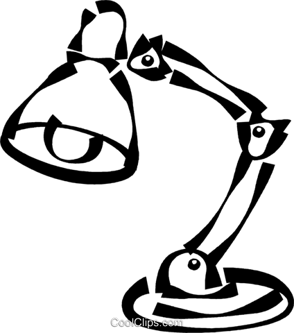 Luz Da Mesa Livre De Direitos Vetores Clip Art Ilustração - Luz Da Mesa Livre De Direitos Vetores Clip Art Ilustração (424x480)