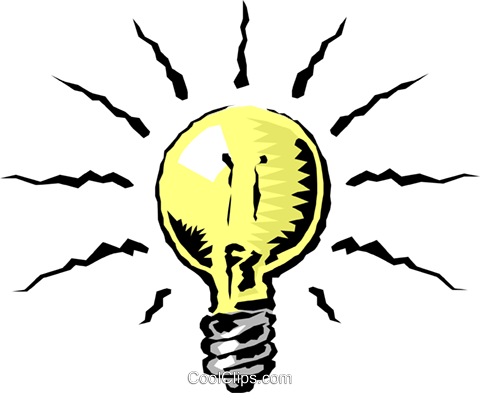 Bulbo De Luz Livre De Direitos Vetores Clip Art Ilustração - Glühbirne Clipart Transparent (480x393)