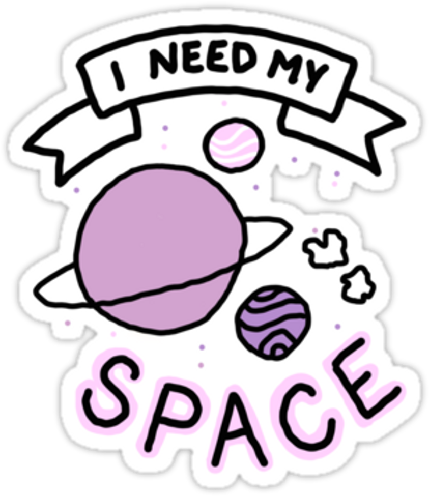 Sticker I Need My Space (1024x983)