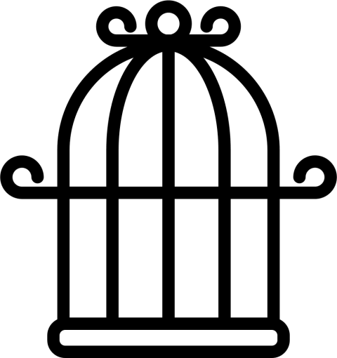 Free Png Download Cage Bird Clipart Png Photo Png Images - Bird Cage Vector Png (480x510)