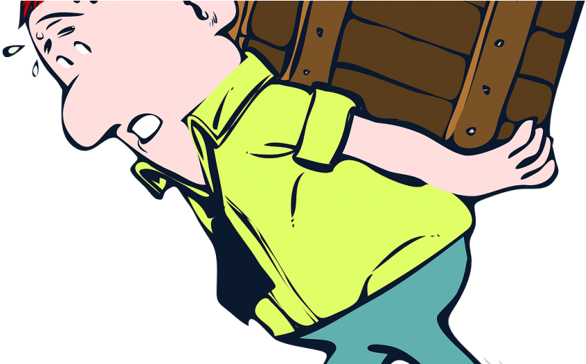 How To Move In Or Out Of A House - Hard Working Person Clipart (870x522)