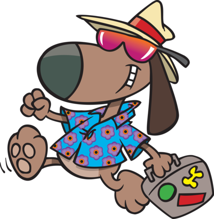 Aims Offers Comprehensive - Dog Traveling Cartoon (440x450)