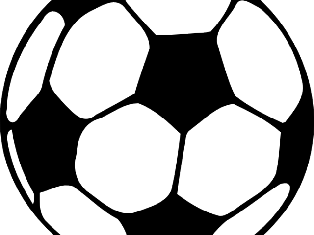 Football Clipart Clipart Black - Soccer Ball Png Vector (640x480)