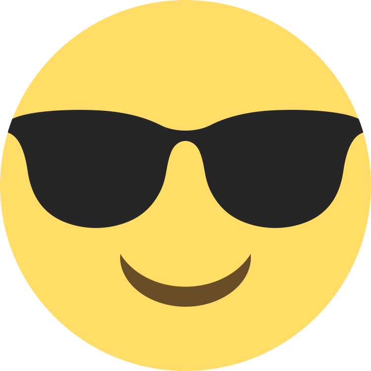 Emoticon Sunglasses Of Smiley Face Tears Joy Clipart - Smiling Face With Sunglasses (750x750)