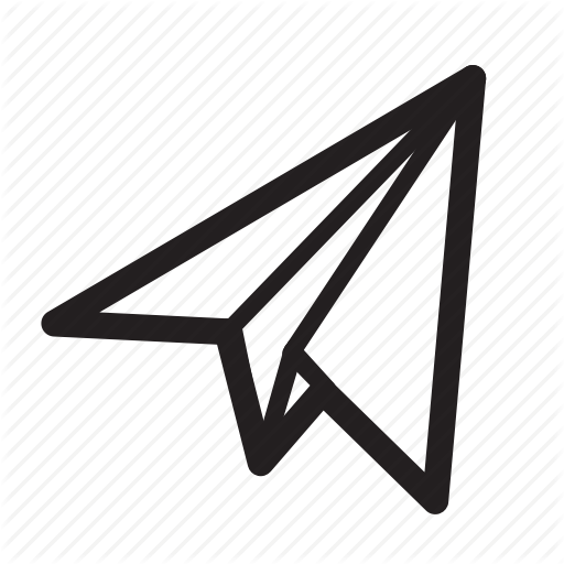 Paper Plane Clipart Paper Plane Airplane - Triangle (512x512)