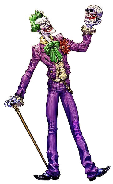 Joker Villain Clipart - Batman Arkham Asylum Character Bios Joker (400x600)