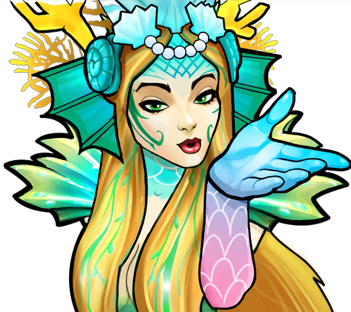 Enchantress Clipart Villain - Avengers Academy Mermaid Enchantress (508x452)